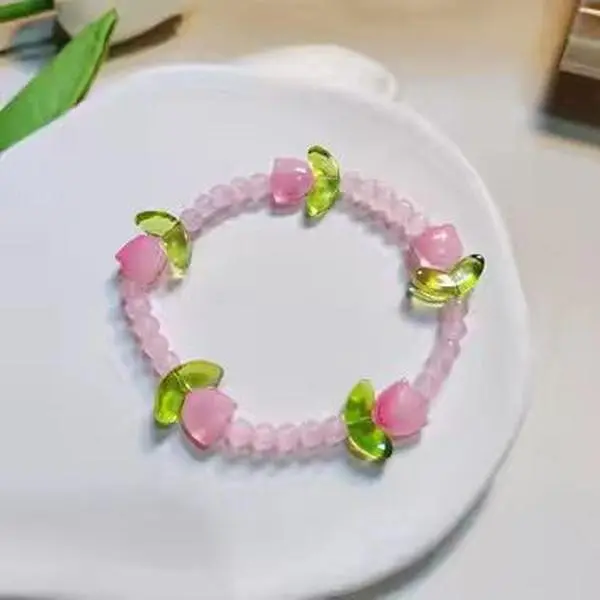 Magical Fairy Flower Bead Bracelets for Girls