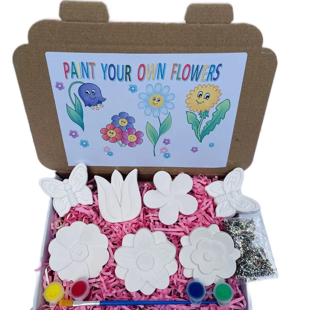 Paint Your Own Flowers Art Set for Children - Kids Craft