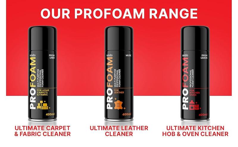 Product Introduction of Profoam Oven, Grill & Barbecue Cleaner, Heavy Duty Oven Cleaner & Degreaser, Removes Baked On Food and Burnt-In Grease Fast, (400ml) Foam Spray, Made In The UK Household 6