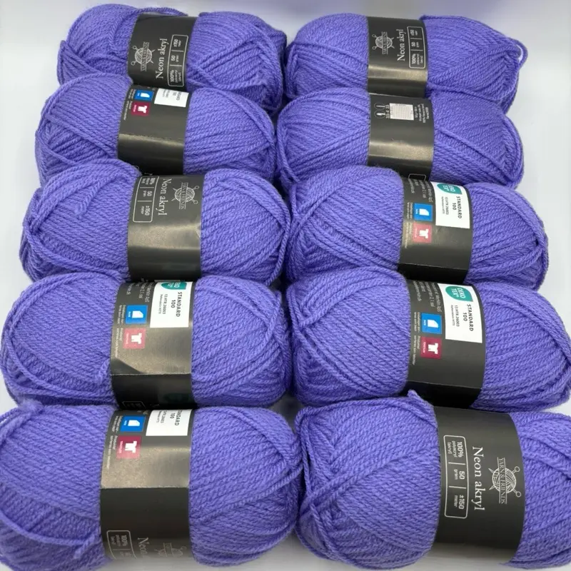 Bundle Dk Knitting Crochet Yarn 10x50g Balls, Neon - Perfect for Knitting and Crochet