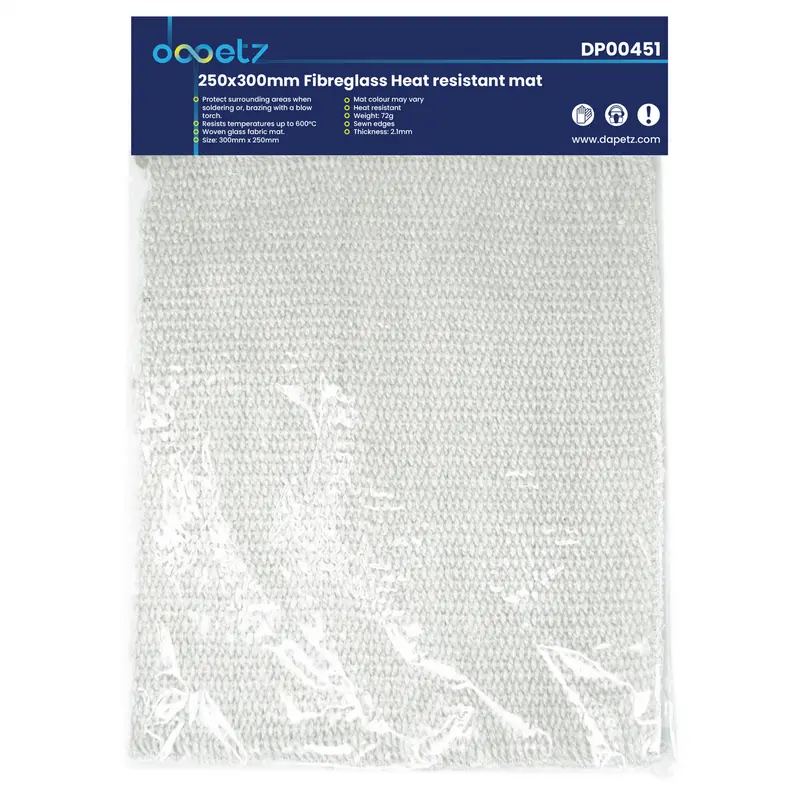 Dapetz Plumbers Soldering Mat, High Temperature Soldering Mat,300mm x 250mm  Heat Resistant  for Welding Protection ,Plumbers Brazing Pad 5