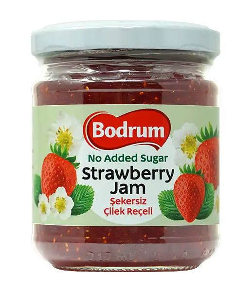 Bodrum No Added Sugar Strawberry Jam 240g 0