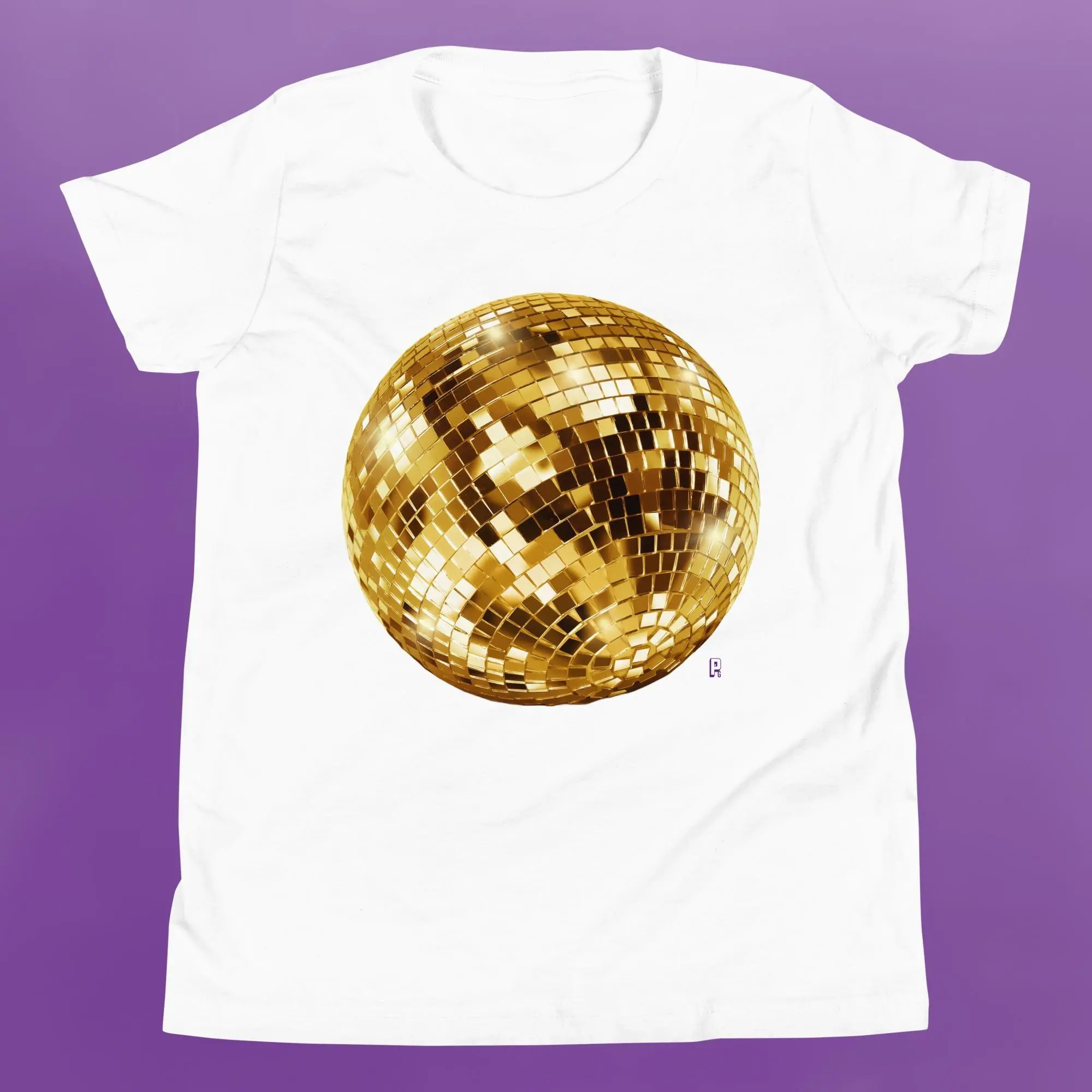 'Golden Mirror Ball' Baby Tee