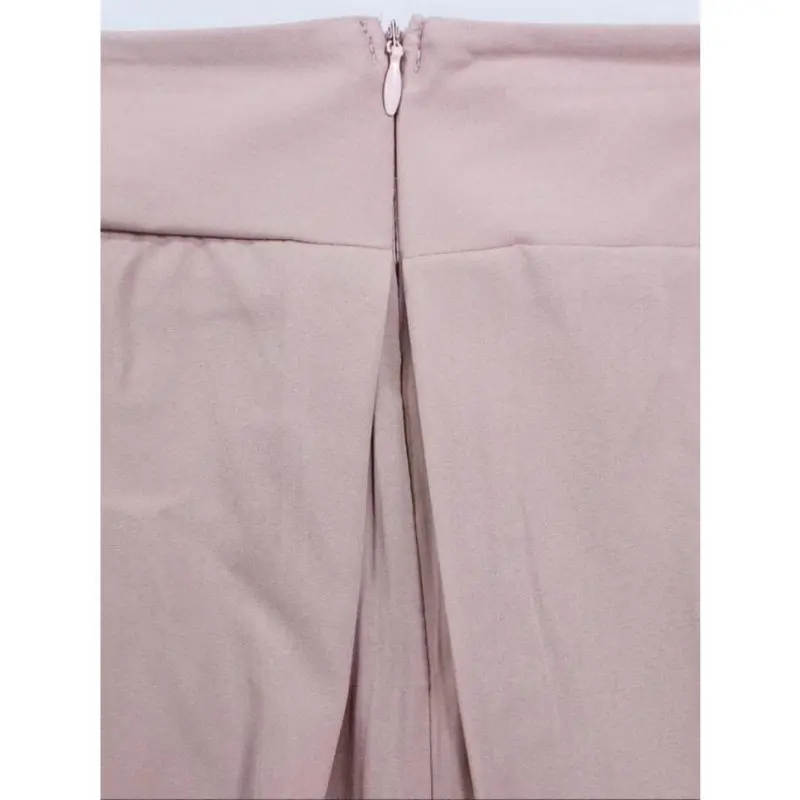 【Plus Size】 Solid Pocket Zipper Back Skirt, Elegant Fashion Casual Long Skirt for Daily Outdoor Wear, Women Plus Clothing for All Seasons 6