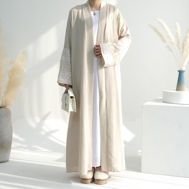Hot Sale 2024 Embroidered Elegant Cardigan Robe LR701 2