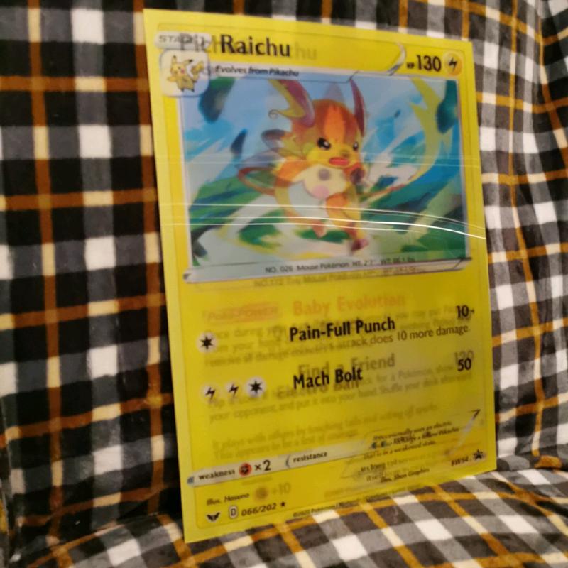 3D lenticular poster of Pokemon CARD DESIGN Pichu, Pikachu and Raichu Decor Room Wall Print 1