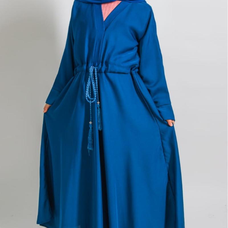 Nida Drawstring Kids Abayas hijab kimono girls girl 6