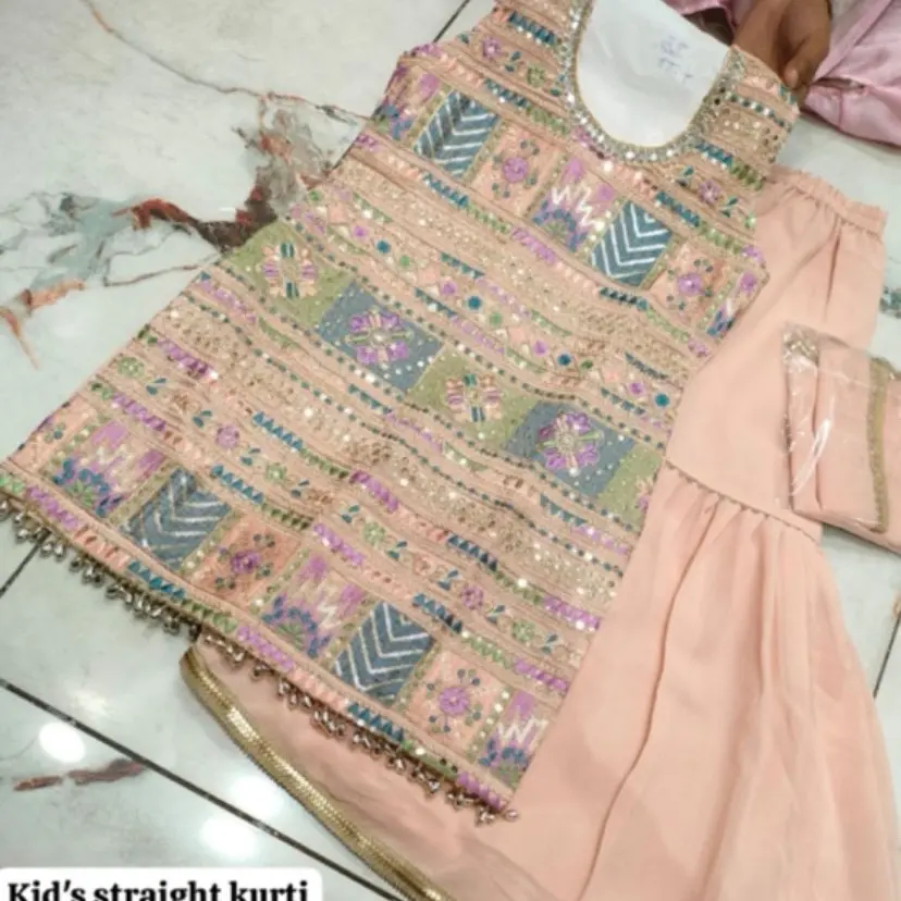 Kids wear Punjabi shara suit   Size is available 24,30,
