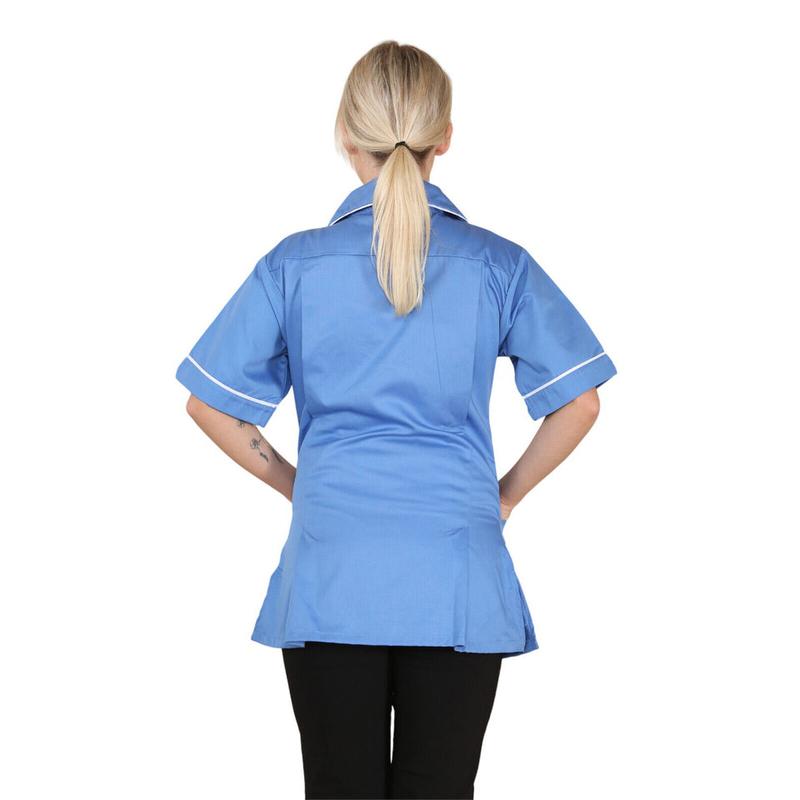 HEALTHCARE NURSING BEAUTY TUNICS WOMAN LADIES GIRLS UNIFORM CARERS SHIRTS TOP Collar Cotton 3