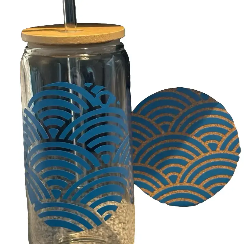 Glass straw and drinking cup can be personaliseded