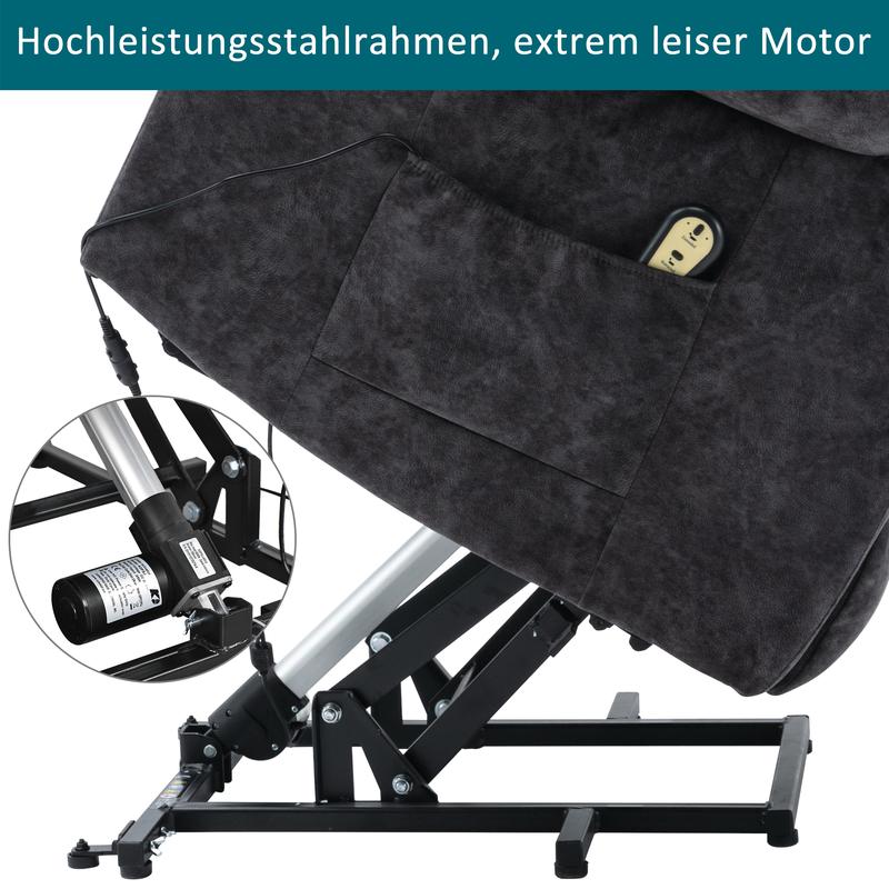 Power massage adjustable recliner chair, suitable for indoor use, for relieving fatigue, heavy load, and safe exercise. Comfort Storage 7