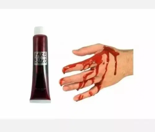 3 x RED VAMPIRE DRACULA HALLOWEEN FANCY DRESS GEL FAKE BLOOD ZOMBIE SCARY PARTY TUBE 2