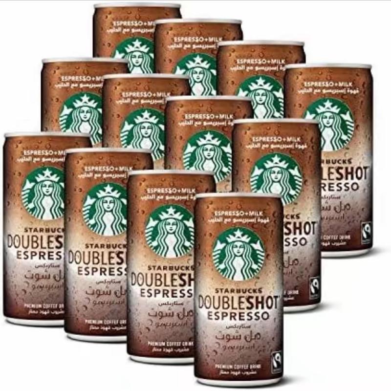 Starbucks Doubleshot Espresso, 12x200ml, Double Shot Cans (12 cans) Coffee Beverage 1
