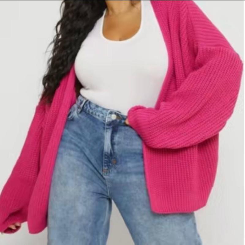 Zoey Fashion Women's Cropped Balloon Sleeve Cardigan - Knitted Womenswear Cardigan   Comfortable Knitwear 6
