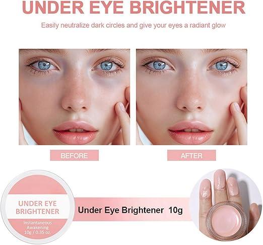 Under Eye Brightener,Under Eye Concealer,Colour Corrector Dark Circles,Dark Circle Concealer,Under Eye Colour Corrector,Color Corrector Makeup,Cream Concealer,Colour-Correcting Eye Brightener Primer 4