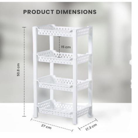 4 Tier Corner Shower Caddy Organiser | Standing Shelf Rack Rustproof Corner Shelves for Bath Accessories, Shower Pan, Bathtub, Bathroom Storage Unit White Plastic Adjustable 2