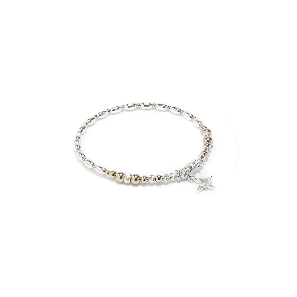 Mini Aster silver girl's bracelet