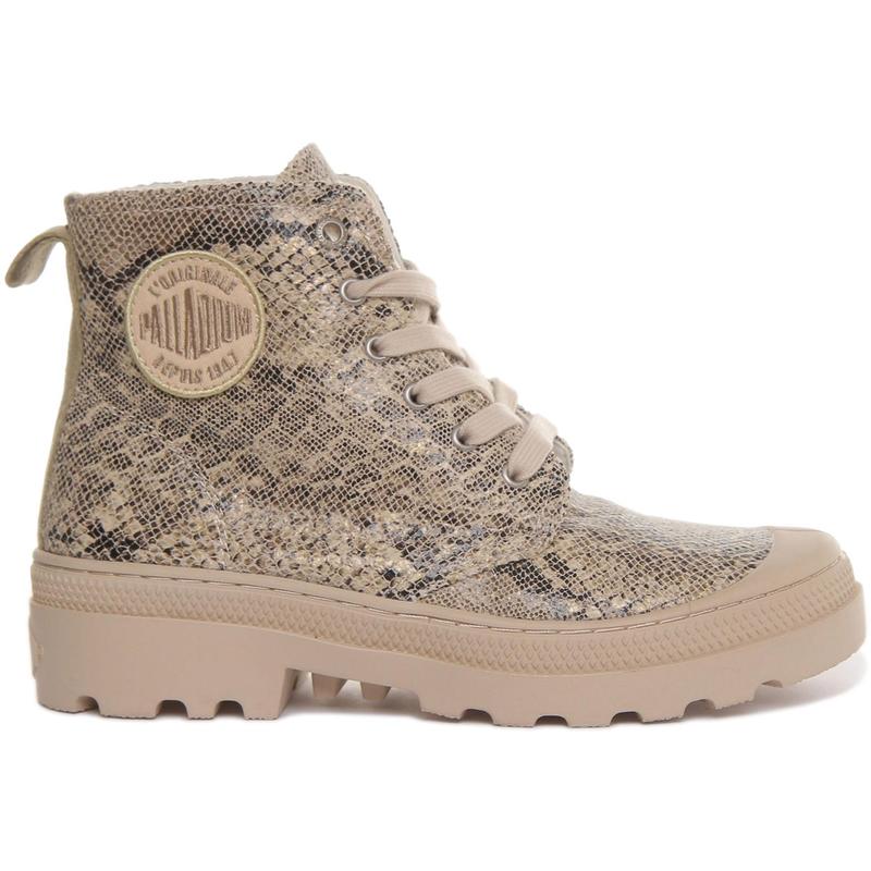 Palladium Pampa Avenue High Python Women's Lace Up Ankle Boot 1