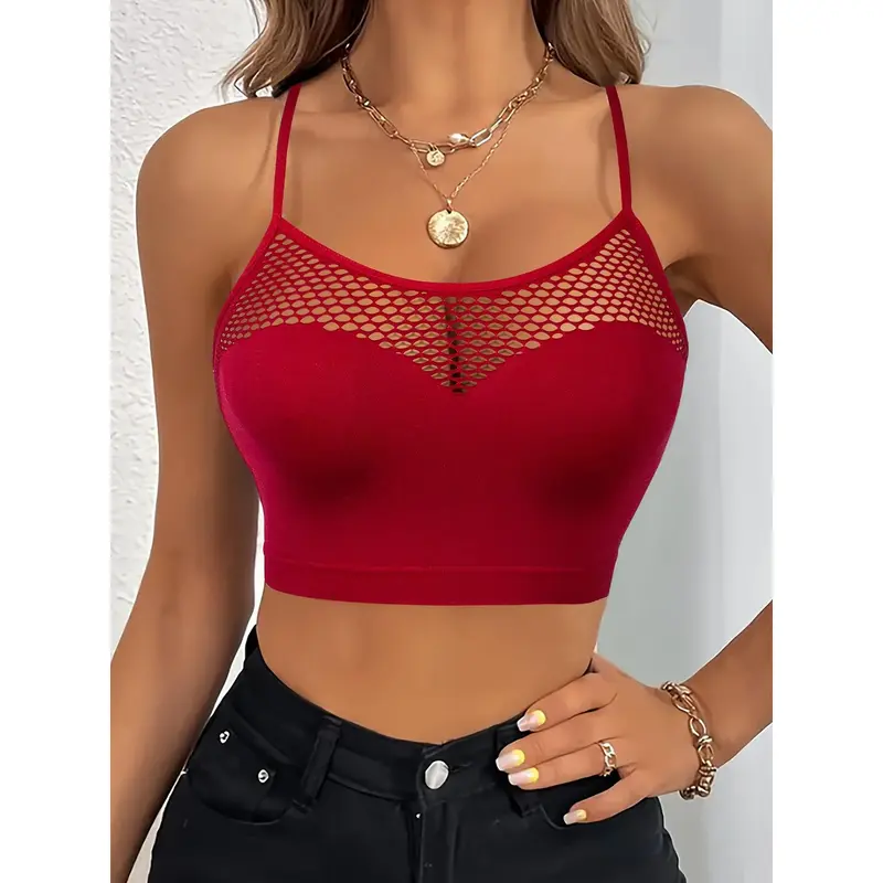 5 Pcs Women's Seamless Bras - Adjustable, Breathable, No Trace, Hollow Out for Comfortable Underwear & Outer Wear Womenswear Basic 5