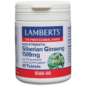 Lamberts Siberian Ginseng 1500Mg 60 Tablets