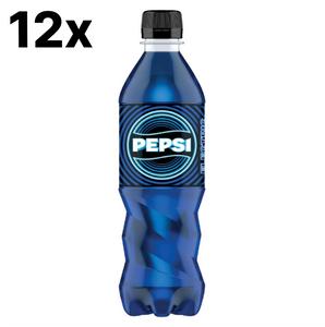 12 x Pepsi Electric Blue Zero Sugar (500ml Bottles) –  Bold & Refreshing Cola with a Twist Beverage Taffy
