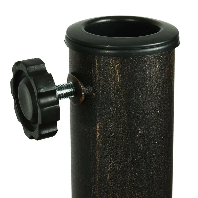 Parasol Base Cast Iron Umbrella Holder Stand Outdoor Patio Canopy Sunshade 5