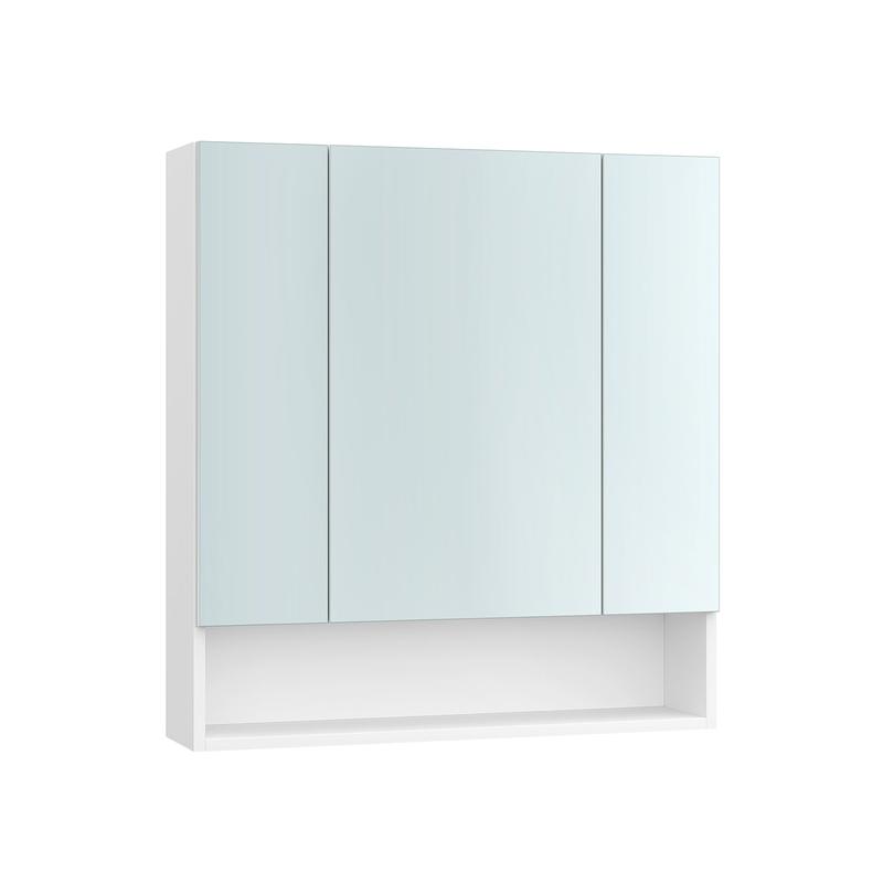 VASAGLE Bathroom Mirror Cabinet, Bathroom Cabinet with Mirror, Wall Mirror Cabinet, Open Compartment, Adjustable Shelves 5