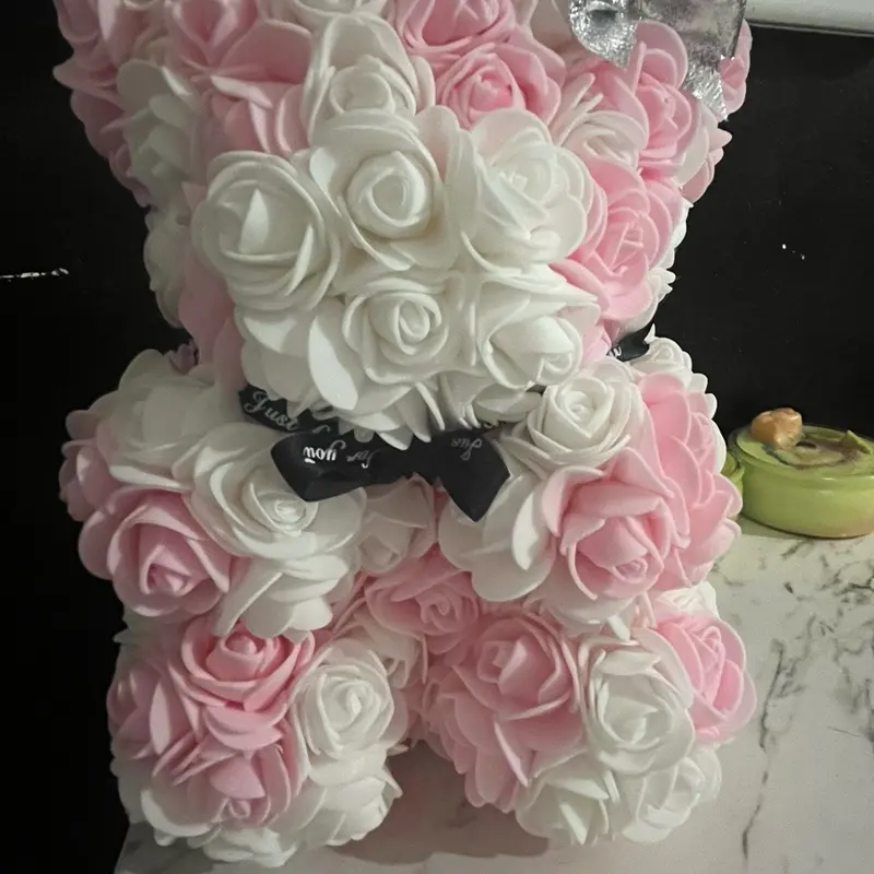Personalized Rose Blush Flower Bear - Decorative and Functional Toy for Gift Giving 6