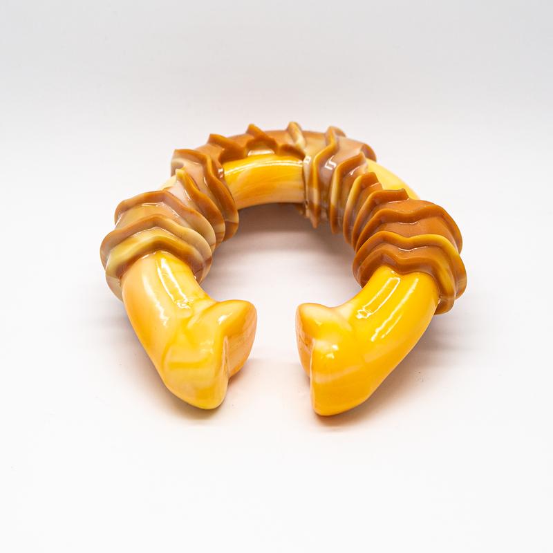 ReThink Dog Dental Munch Ring Chew Bacon Flavour Large Durable Pet Toy Textured 5