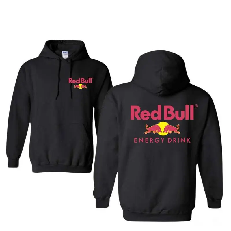 Red Bull 2 Sides Hoodie/Sweatshirt/T-Shirt, Soft Cotton Crewneck Hoodie Sweatshirt T-Shirt for Men and Women, Gift for Him or Her