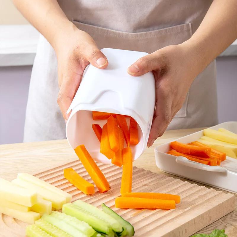 Potato Chopper Chipper Vegetable Cutter French Fries Maker Slicer Kitchen Tool 5