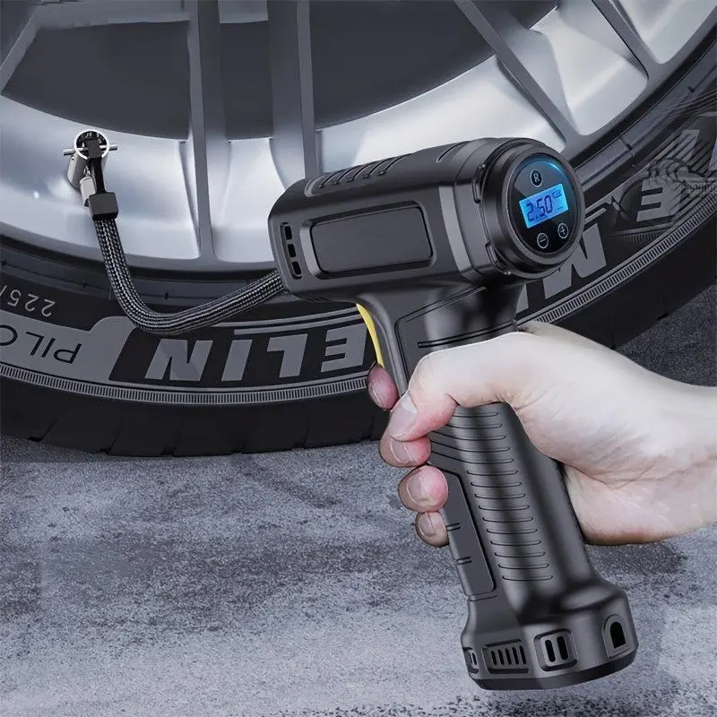 Portable Car Wireless/Wired Tire Inflator, Digital Display Tire Inflator, Auto Tire inflation Air Pump for Birthday Gifts, Car Gadgets, Car Tyre Repair Tools, Car Accessories for Motorcycle, SUV, Truck, Car Accessories, Men's Tools Gadgets, Gift Set
