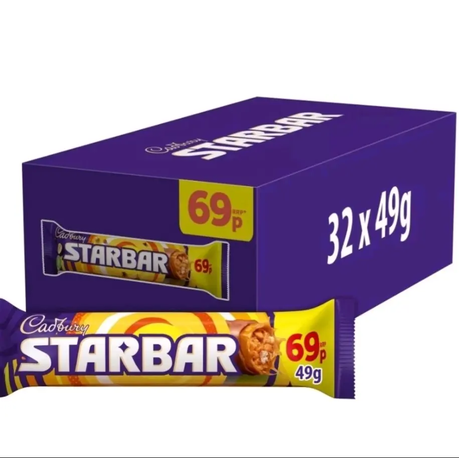 box of 32  star  bars of 49g bars