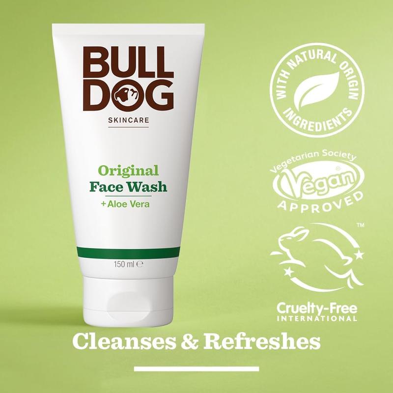 Bulldog Skincare Original Face Wash 150ml for Men with Normal to Dry Skin - Comfort Cleansing Gentle 1