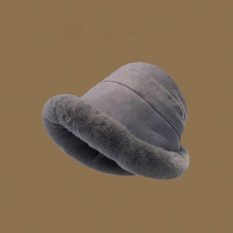 Product Introduction of 2025 New Women's Winter Bucket Hat: Fleece-lined, Thickened, Thermal Cotton, Windproof Earflaps, Fashion All-Matching Plush hat 1