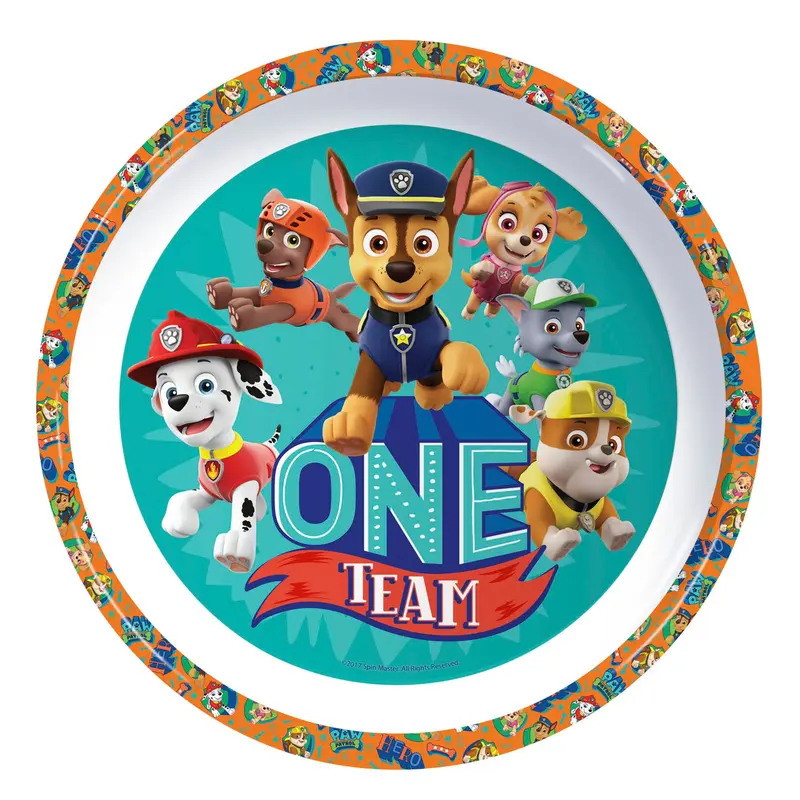 Paw Patrol 3Pcs Coloured Dining Set - Plate, Bowl and Tumbler Dinnerware Set for Children, BPA Free 1
