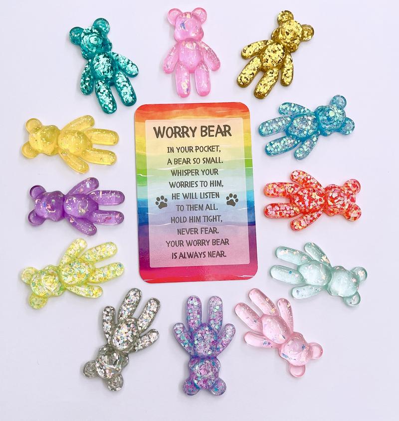 Product Introduction of Worry Bear Keepsake Bear, Anxiety, Mental Health - Gift Present Ideas 1