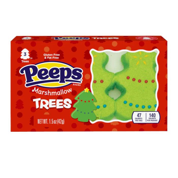 Peeps Marshmallows 3 Pack - Snowmen, Trees, Gingerbread Men, Pumpkins, Skulls, Ghosts & Monsters Available - Halloween Sweet Sugar Snack 5