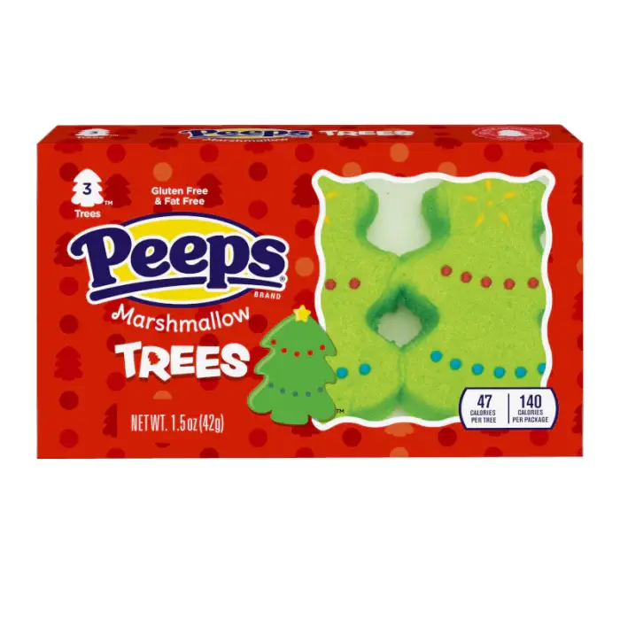 Peeps Marshmallows 3 Pack - Snowmen, Trees, Gingerbread Men, Pumpkins, Skulls, Ghosts & Monsters Available - Halloween Sweet Sugar Snack 5