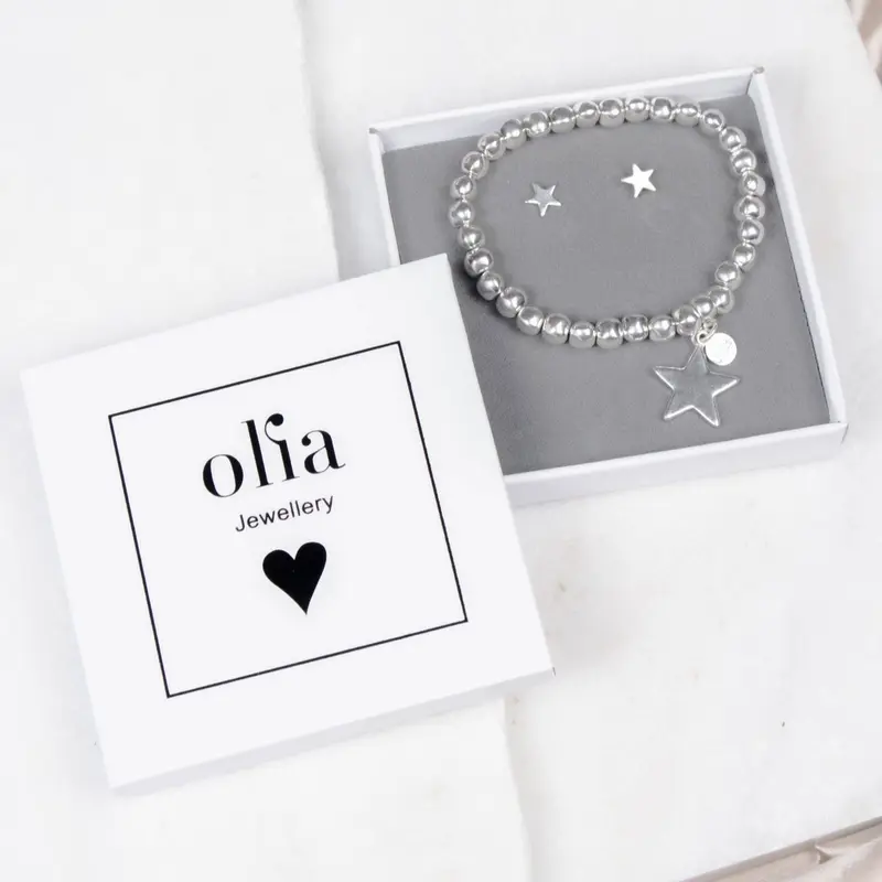 Olia Branded Gift Box-White/Black 1