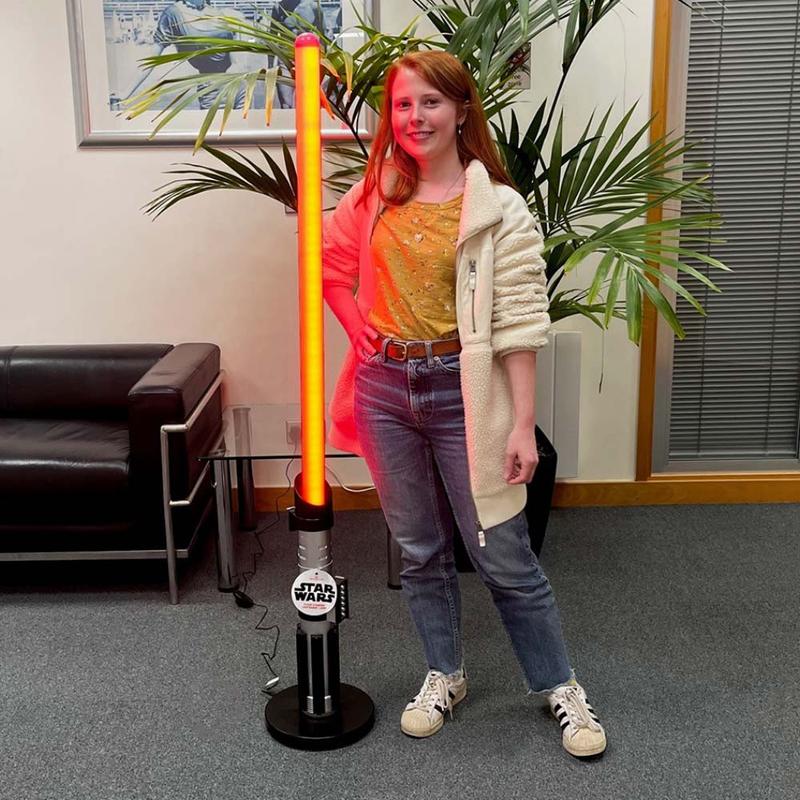Star Wars Darth Vader Lightsaber 60" LED Floor Lamp – Official Merchandise Perfect for Fans Living Room Lighting 2