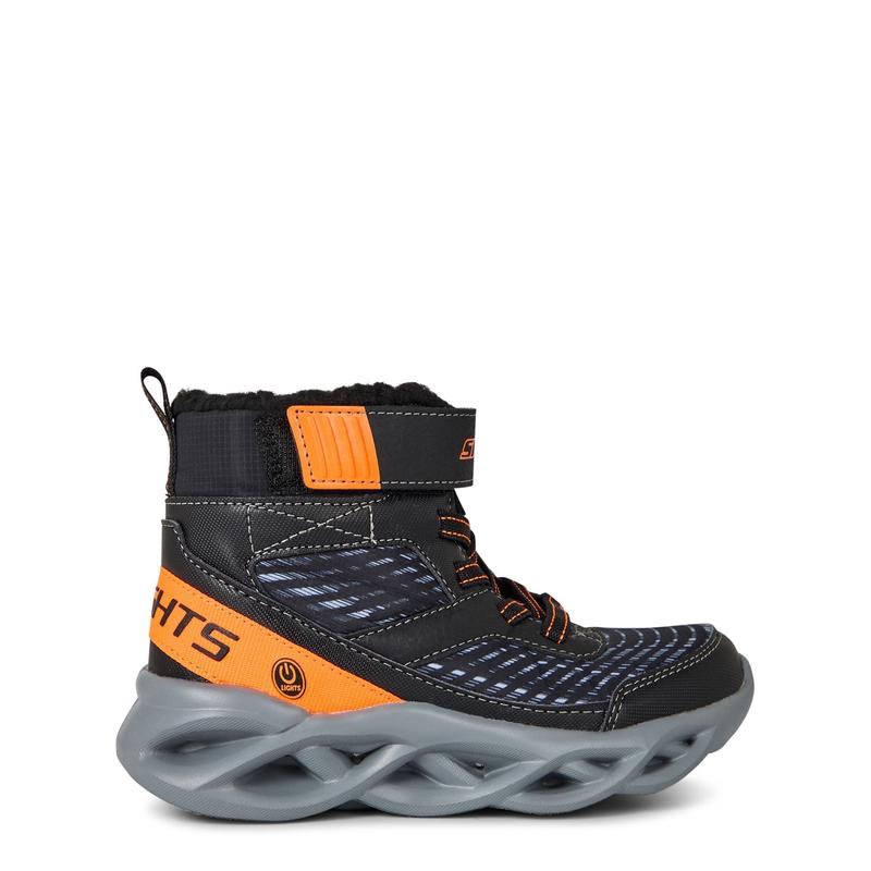 Skechers Boys High Top Sneaker Boot W Faux Fur Trekking Boots Hiking Outdoor 0