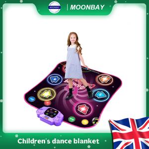 Kids Dance Mat - Dancing Blanket, Bluetooth Enabled, Built-in Music, Dancing Toy with 6 Game Modes and 3 Challenge Levels, Great Christmas Birthday Gift for Boys and Girls Over 3 Years Old