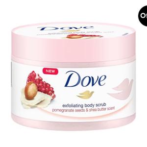 Dove Body Scrub Pomegranate Seeds & Shea Butter 225ml - Skin Repair Body Care Moisturizing Smooth