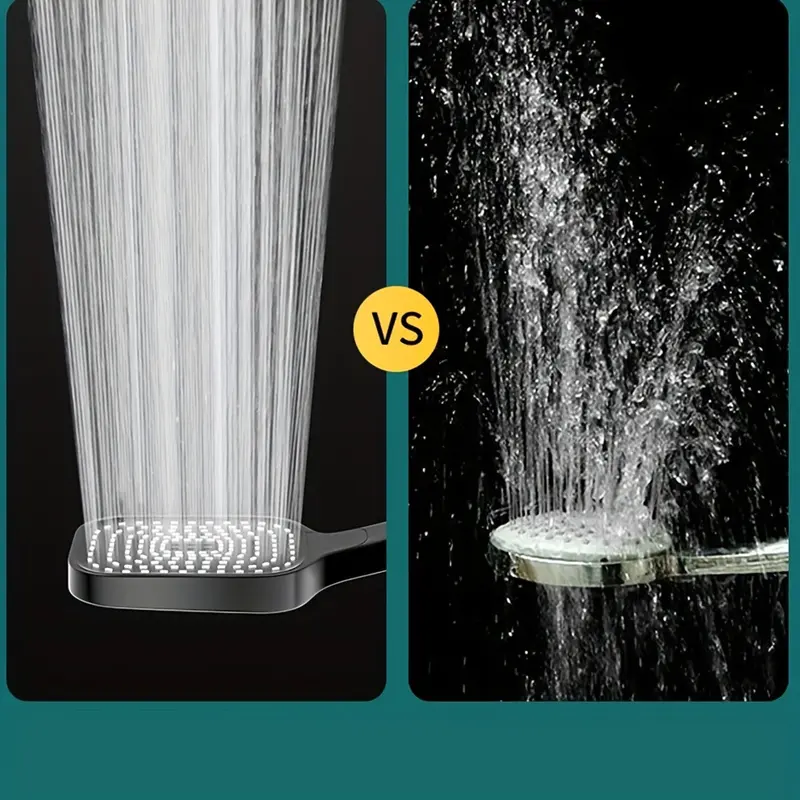 2025 New Large Area Shower Spray Silvery Head with 3 Adjustable Modes, High-Quality High-Pressure Water-Saving Flow Shower Faucet, Nozzle, Bathroom Accessories, Christmas/Halloween Gift DecorationClear and Easy to Operate 5