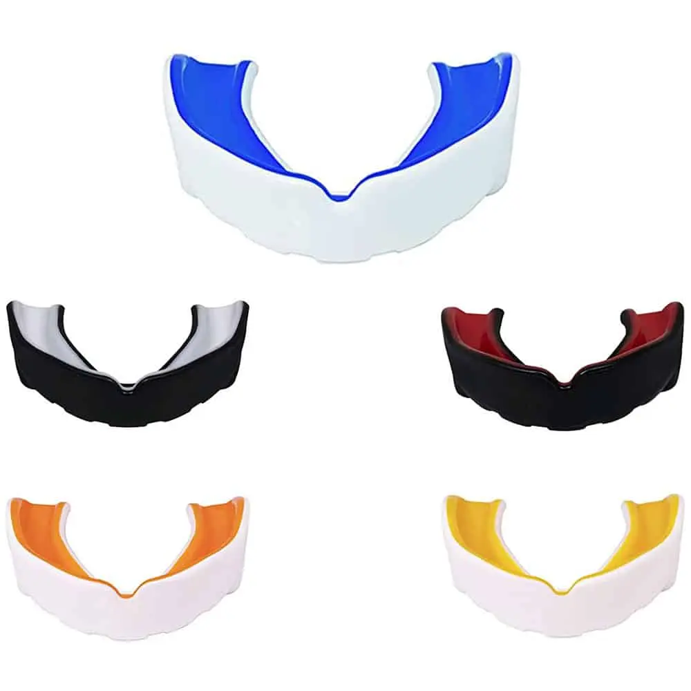 Model Mouth Guard Gum Shield Best For Contact Sports Senior Multi Colour With Case