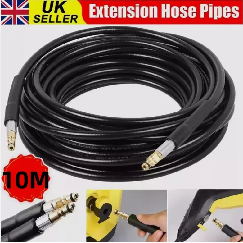 10M High Pressure Washer Extension Hose Pipes for Karcher K2 K3 K4 K5 K7 Series