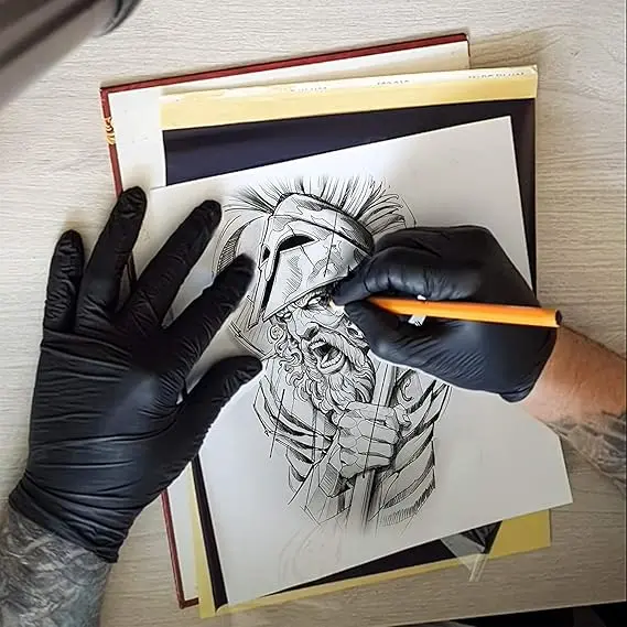 Tattoo Transfer Paper - 40 PCS Tattoo Stencil Paper, 4 Layers 8.5" x 11" A4 Size Tattoo Thermal Stencil Paper for Tattoo Transfer Kit Tattoo Supplies 3