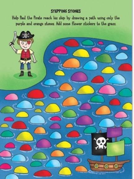 Youngland My Fun Sticker Activity Books – Pack of 4 – Pirates, Monsters , Unicorn & Princess 6