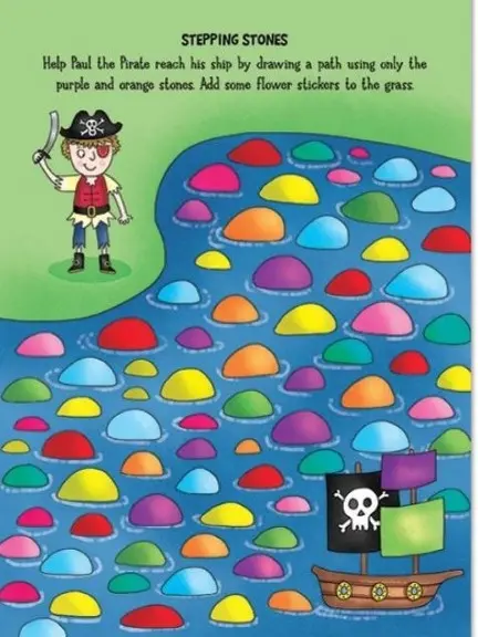Youngland My Fun Sticker Activity Books – Pack of 4 – Pirates, Monsters , Unicorn & Princess 6
